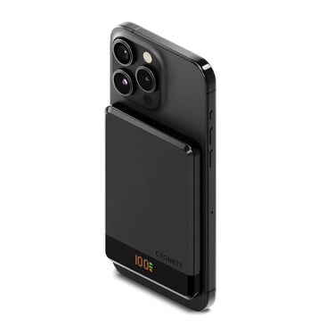 Cygnett MagSlim 5k Magnetic (Magsafe Compatible) Slim Wireless Power Bank - Black